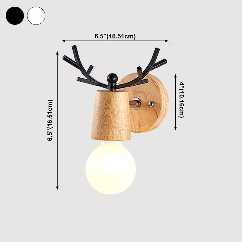Simple Log Wall Disponce Un bulbo Luz de la pared moderna de la pared para sala de estar