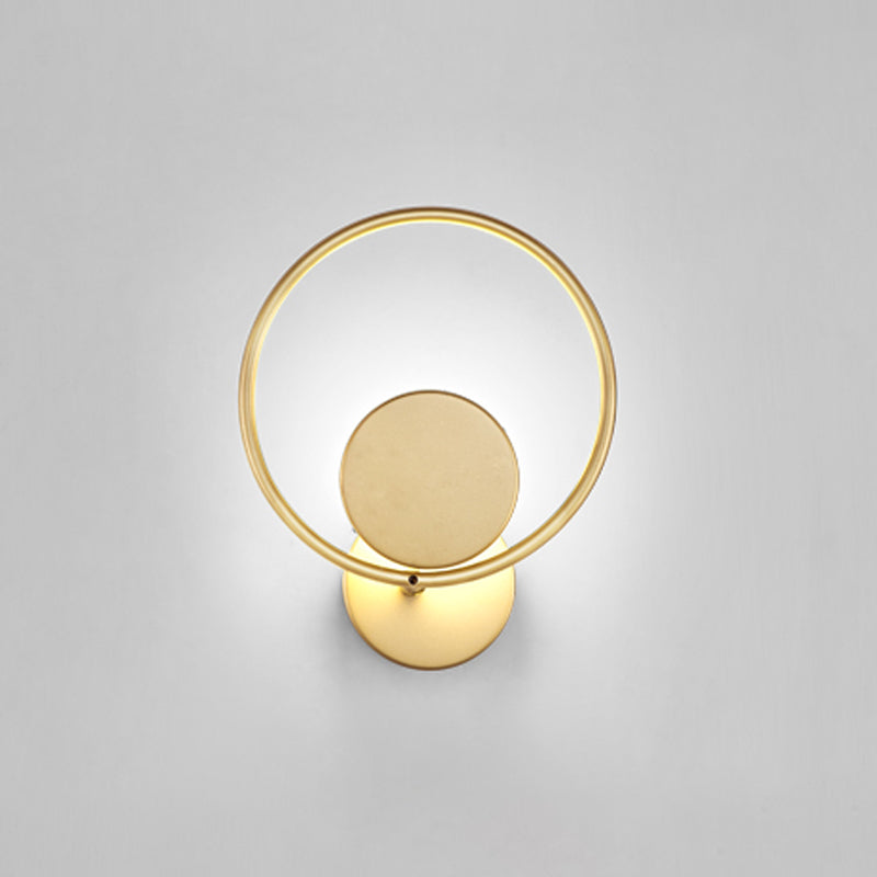 Iluminación simple montada en la pared lámpara de apliques de pared de metal de estilo de metal moderno
