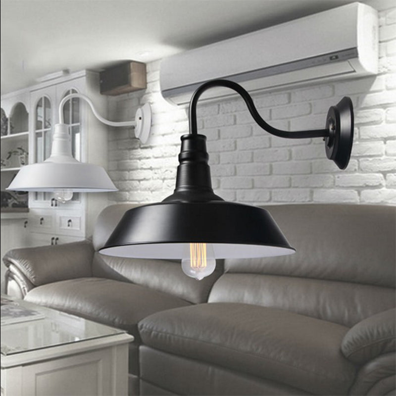 Lampada a muro di applione da parete in stile industriale a sparo da parete in metallo lampada montata