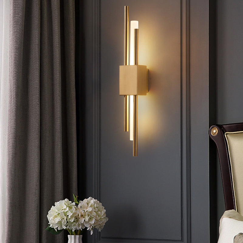 Modern Linear Wall Sconce Household Wall Lamp Fixture for Bedroom Sitting Room