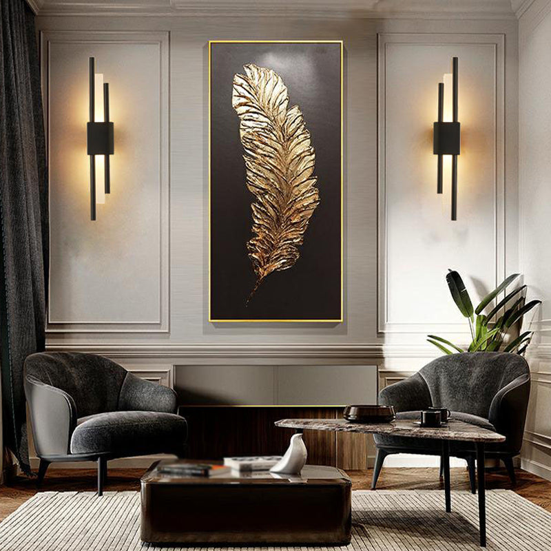 Modern Linear Wall Sconce Household Wall Lamp Fixture for Bedroom Sitting Room