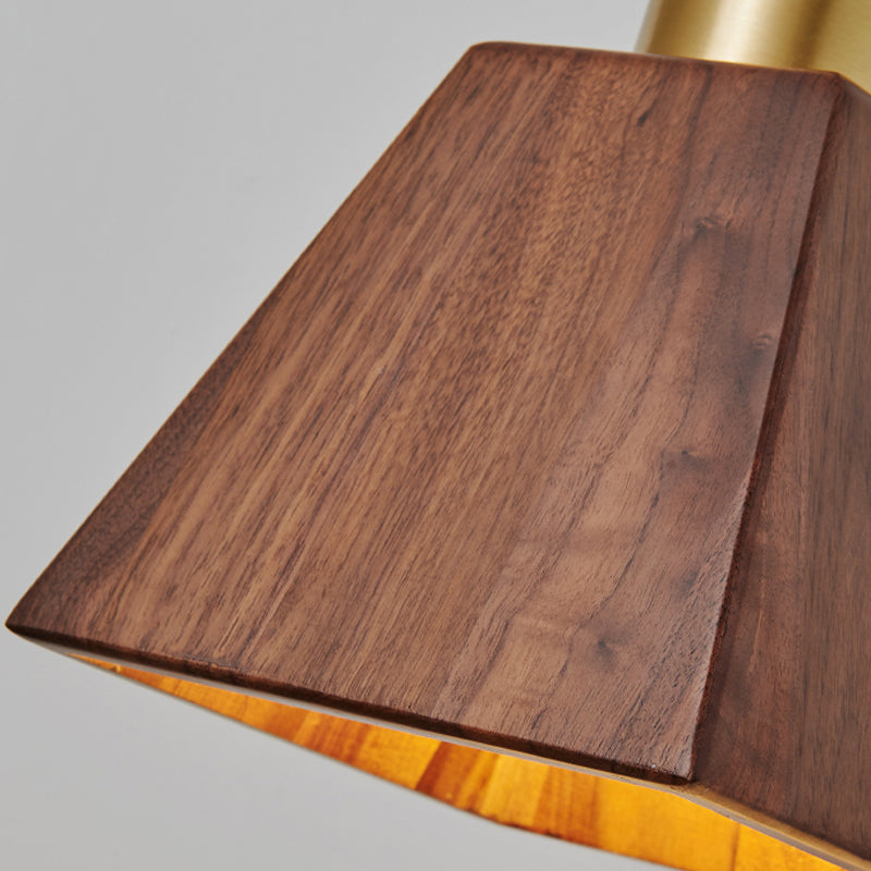 Wohnzimmer Wandleuchte moderne einfache Walnuss 1 Kopfwand montierte Leuchte