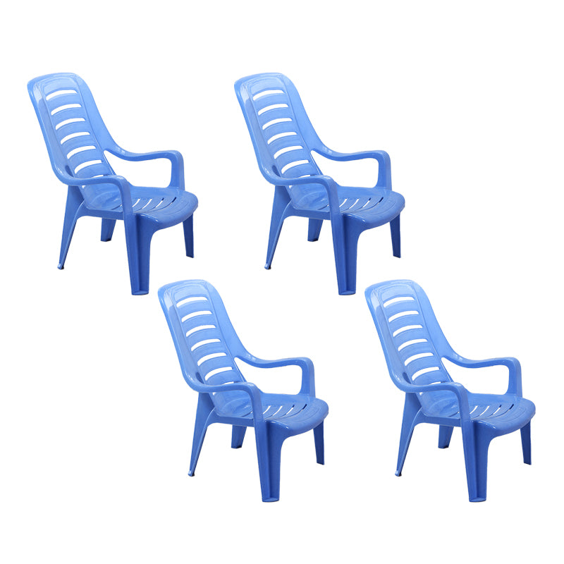 Fauteuils de salle à manger en plastique d'intérieur modernes, fauteuils de salle à manger empilables avec échelle arrière