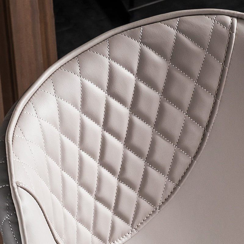 Sillas de comedor de cuero de PU de estilo contemporáneo Silla con respaldo tapizado para cocina