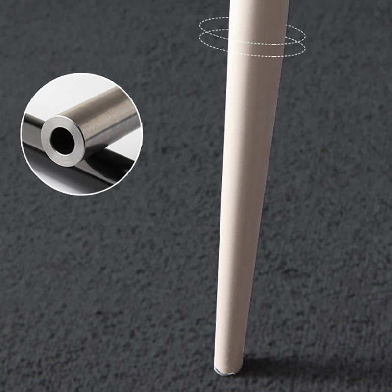 Sillas de comedor de cuero de estilo minimalista, sillas con respaldo sólido para cocina (juego de 2)