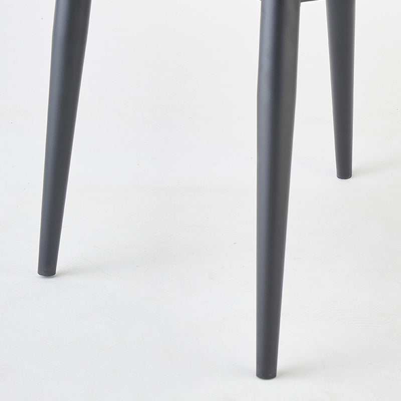Silla auxiliar de cuero moderna para restaurante, silla de comedor con respaldo de alas y acabado mate (juego de 2)