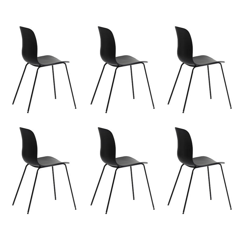 Silla lateral de cafetería industrial, acabado mate, parte trasera sólida, silla de comedor