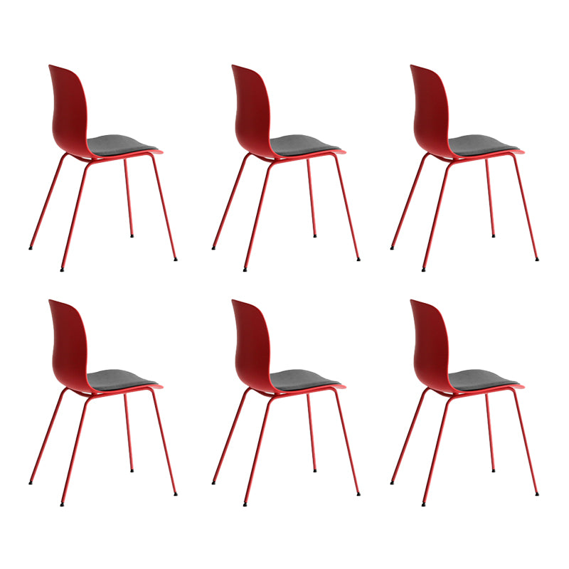 Silla lateral de cafetería industrial, acabado mate, parte trasera sólida, silla de comedor