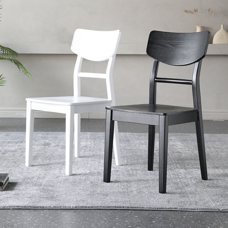Silla auxiliar de madera para el hogar industrial, silla de comedor con respaldo de escalera (juego de 4)
