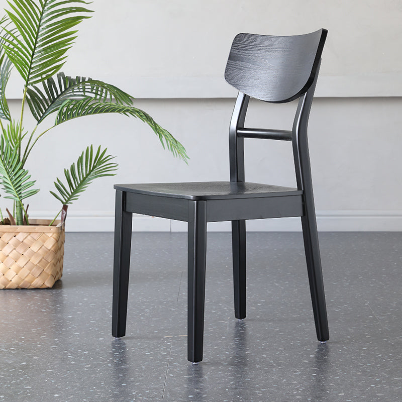 Silla auxiliar de madera para el hogar industrial, silla de comedor con respaldo de escalera (juego de 4)