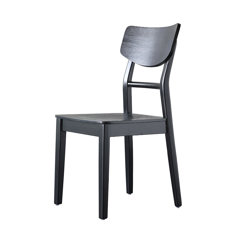 Silla auxiliar de madera para el hogar industrial, silla de comedor con respaldo de escalera (juego de 4)