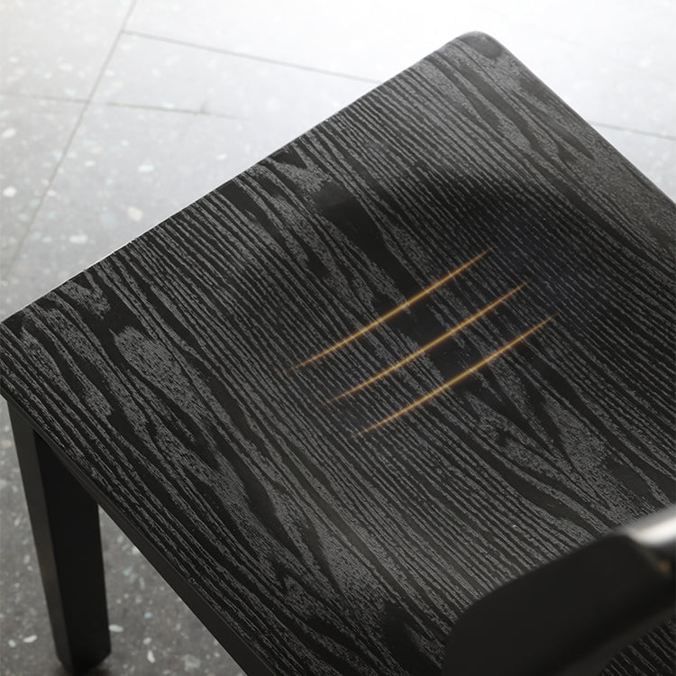 Silla auxiliar de madera para el hogar industrial, silla de comedor con respaldo de escalera (juego de 4)