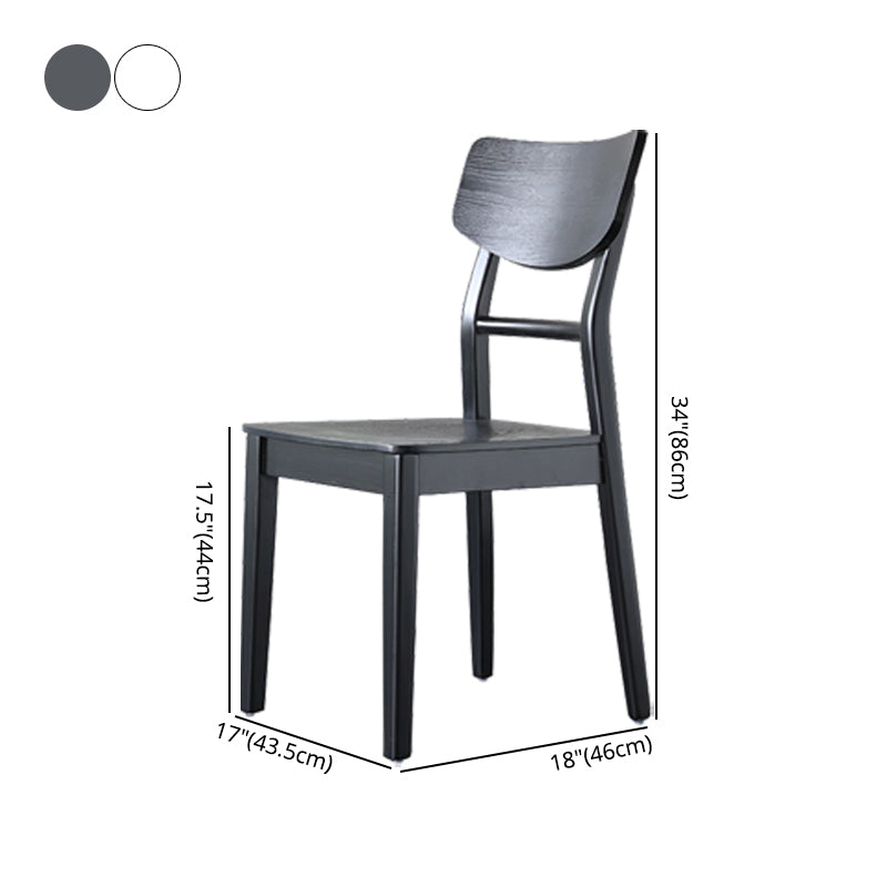 Silla auxiliar de madera para el hogar industrial, silla de comedor con respaldo de escalera (juego de 4)