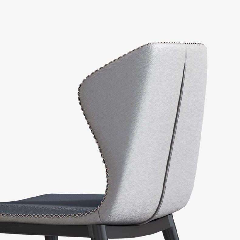 Silla de comedor moderna de piel sintética, sillas de comedor de metal para uso doméstico