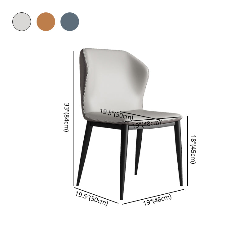 Sillas de comedor de metal industrial, silla lateral sin brazos para uso en restaurantes (juego de 2)