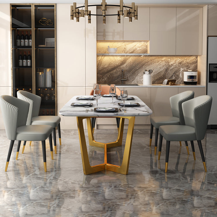 Silla auxiliar escandinava de interior tapizada con respaldo de madera para comedor (juego de 2)