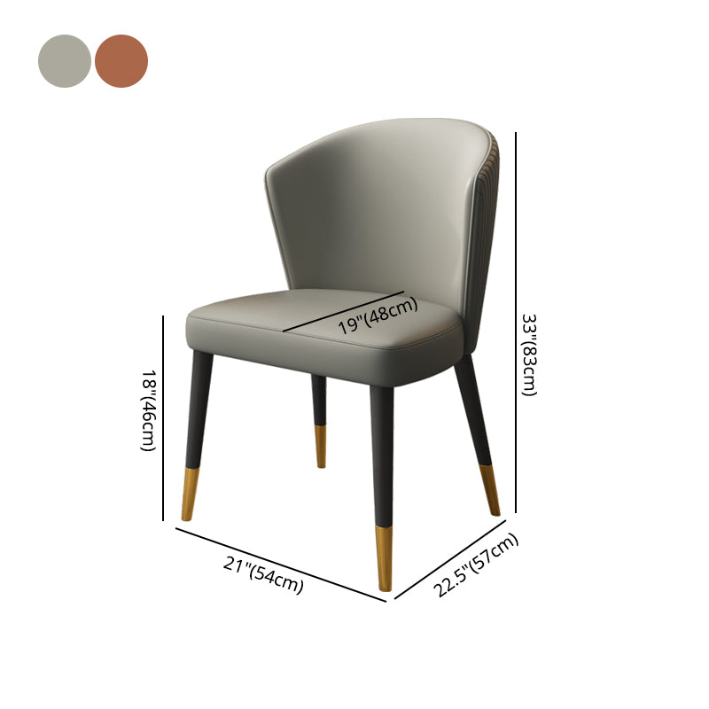 Silla auxiliar escandinava de interior tapizada con respaldo de madera para comedor (juego de 2)