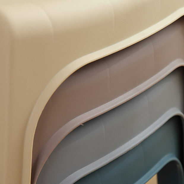 Sillón de comedor interior moderno, sillas de comedor de plástico apilables para el hogar