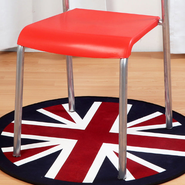 Silla de comedor contemporánea, silla lateral de comedor apilable sin brazos de metal con respaldo abierto