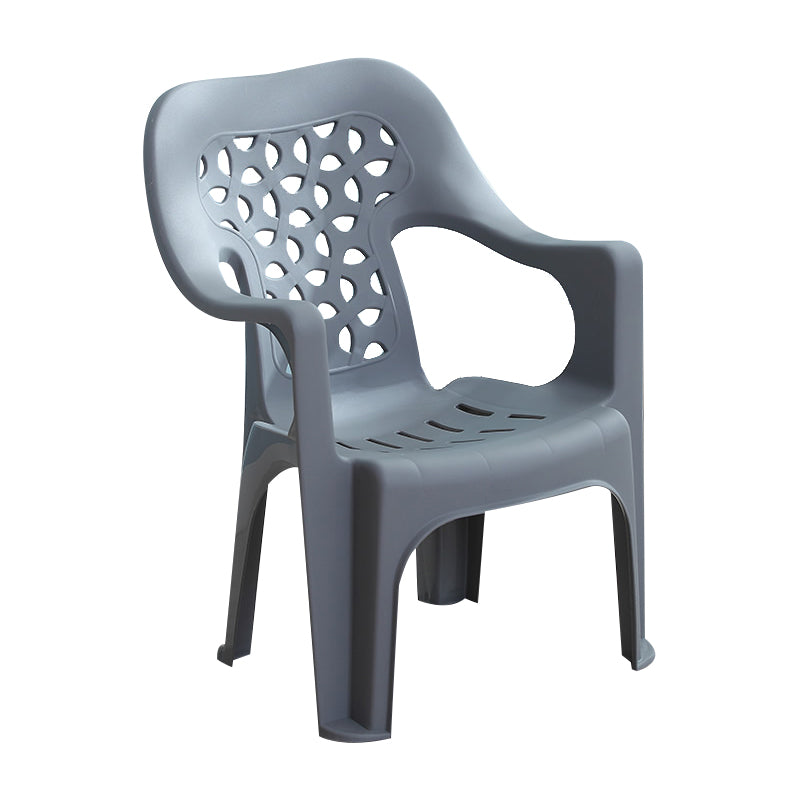 Sillón de comedor interior moderno, sillas de comedor apilables para el hogar de plástico