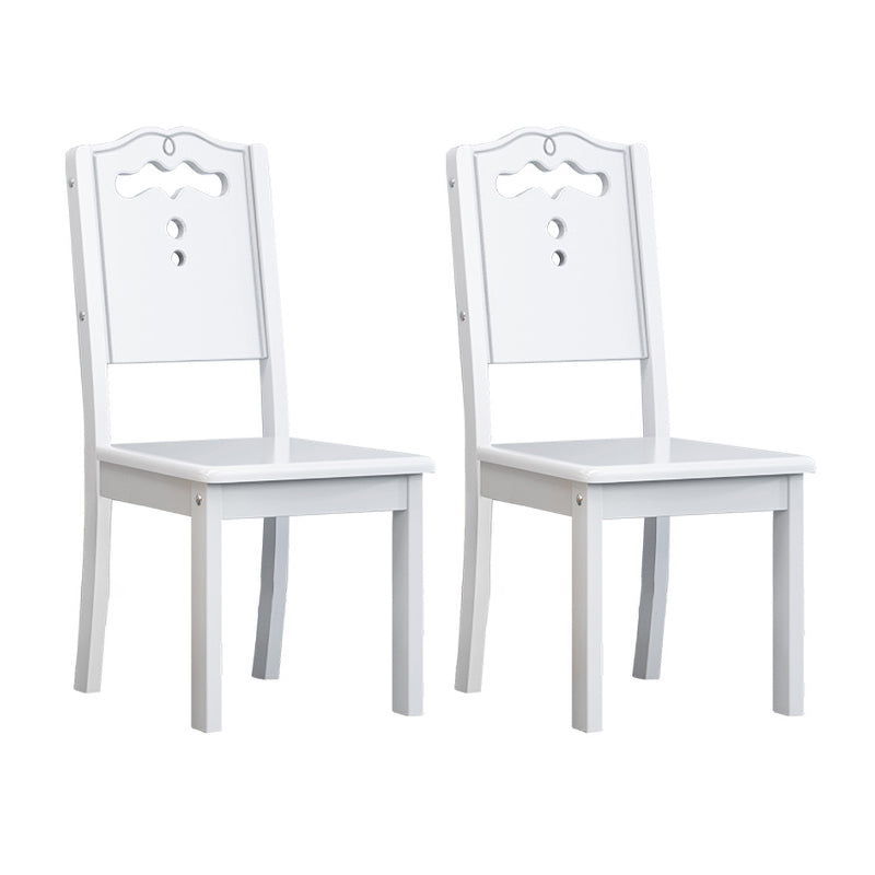 Zeitgenössischer Holz Dining Armless Stuhl Open Back Side Stuhl für den Heimgebrauch
