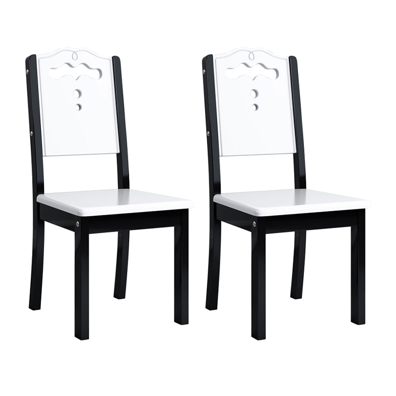 Zeitgenössischer Holz Dining Armless Stuhl Open Back Side Stuhl für den Heimgebrauch
