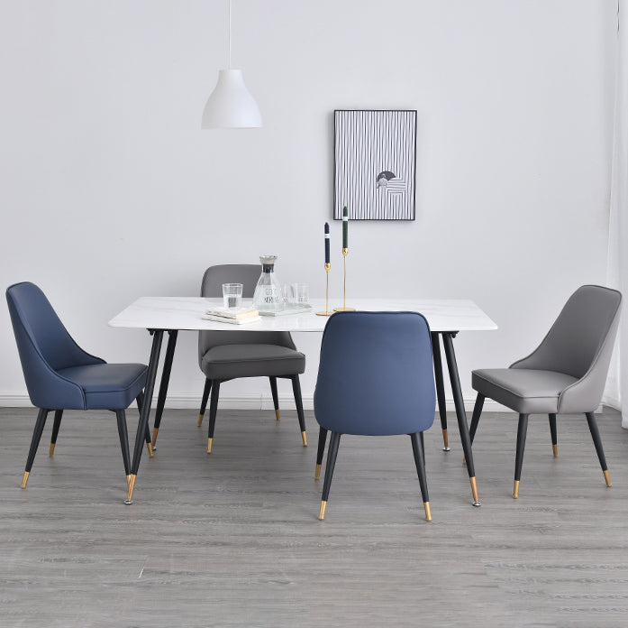 Glam Polstered Restaurant Side Stuhl Parsons Matte Finish Essstuhl