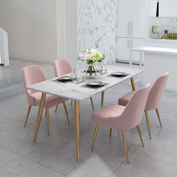Glam Polstered Restaurant Side Stuhl Parsons Matte Finish Essstuhl