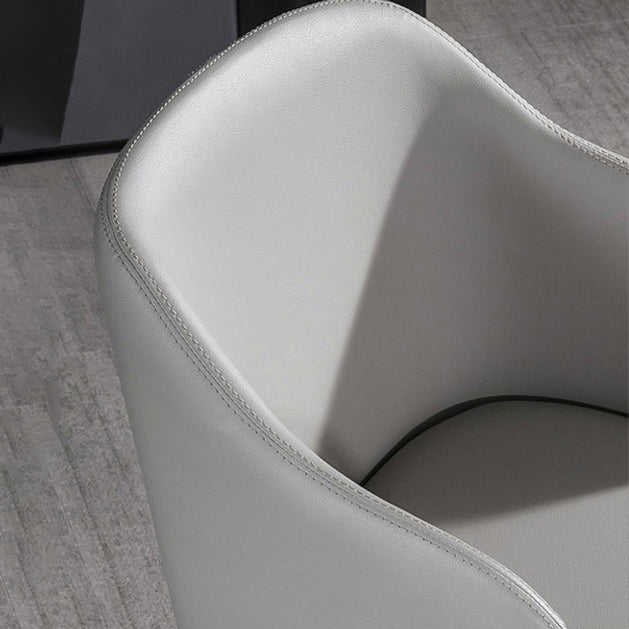 Silla de comedor de madera moderna, sillas de comedor de cuero sintético para uso doméstico