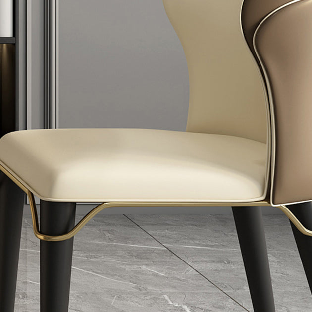 Sillas sin brazos de comedor de madera Glam, sillón con respaldo para uso en restaurantes