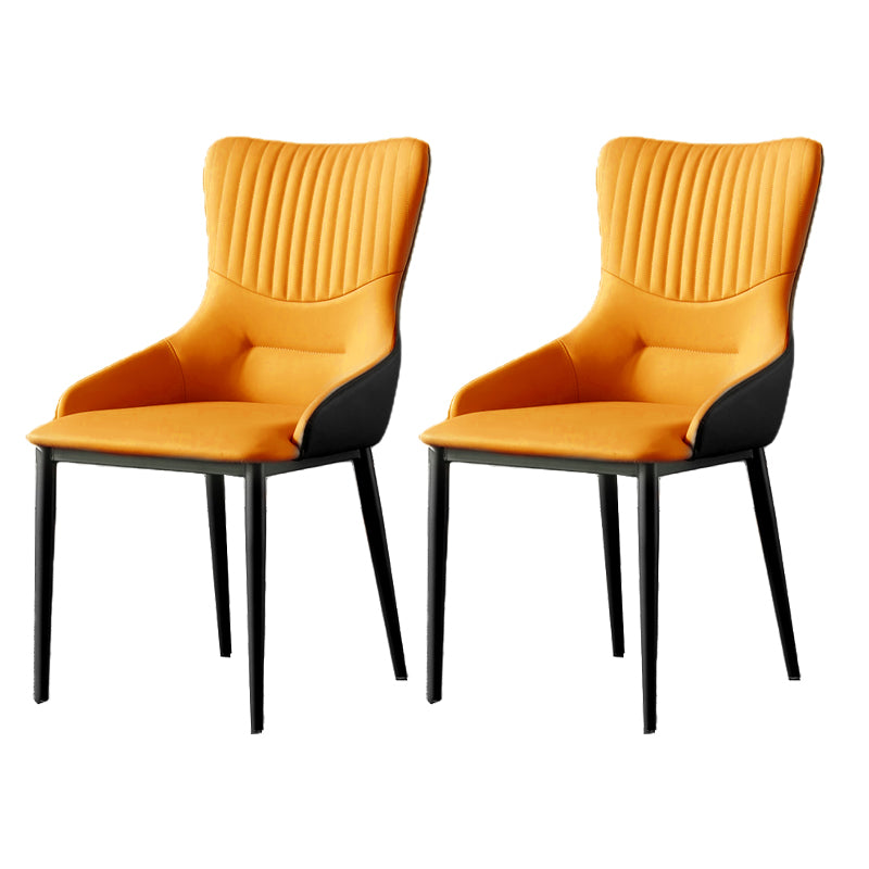 Modern Metal Dining Room Chair Upholstered Linen Fabric Dining Chair for Restaurant Use
