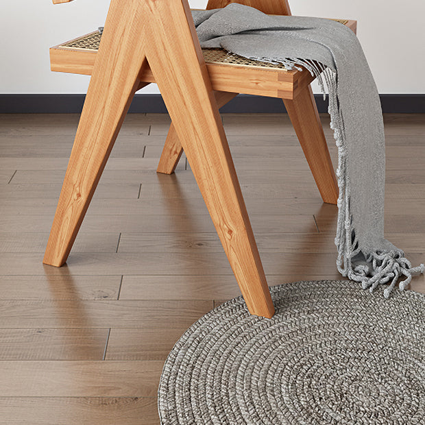 Fauteuil de salle à manger en bois traditionnel, chaises de salle à manger en osier pour usage domestique