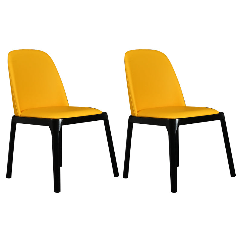 Chaise d'appoint en cuir industriel, finition mate, chaise de salle à manger Parsons