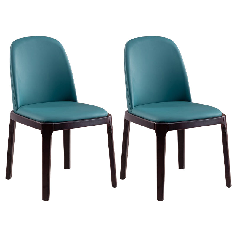 Chaise d'appoint en cuir industriel, finition mate, chaise de salle à manger Parsons