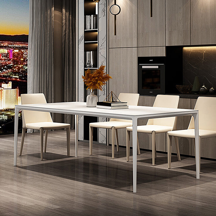Simplicity Sintered Stone Rectangle Table 4 Legs Base Table for Home