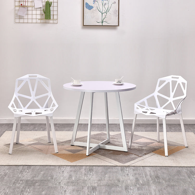 Metal Contemporary Dining Table Indoor Round Table for Kitchen