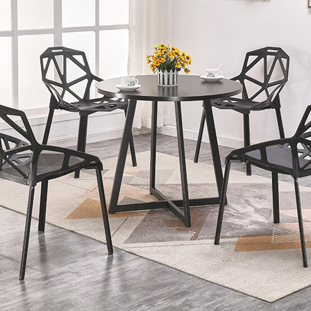 Metal Contemporary Dining Table Indoor Round Table for Kitchen