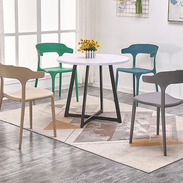 Metal Contemporary Dining Table Indoor Round Table for Kitchen