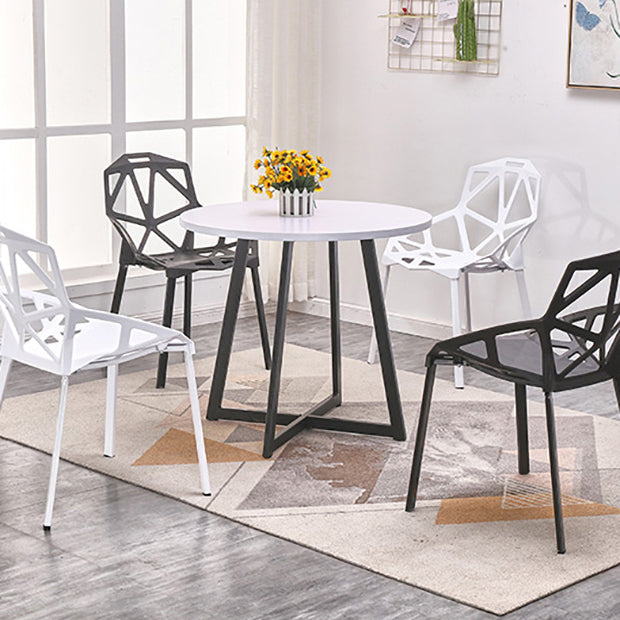 Metal Contemporary Dining Table Indoor Round Table for Kitchen
