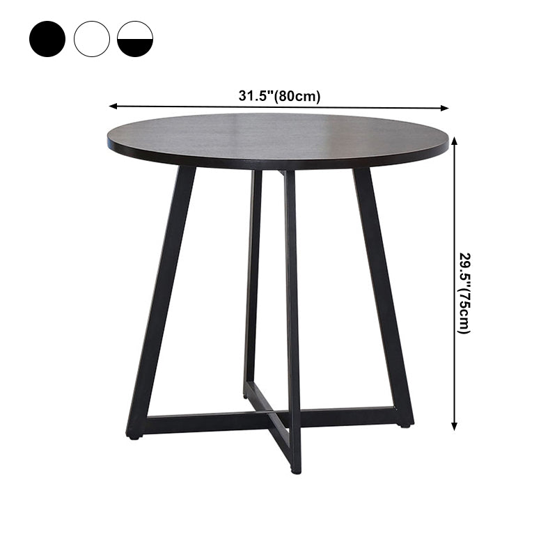 Metal Contemporary Dining Table Indoor Round Table for Kitchen