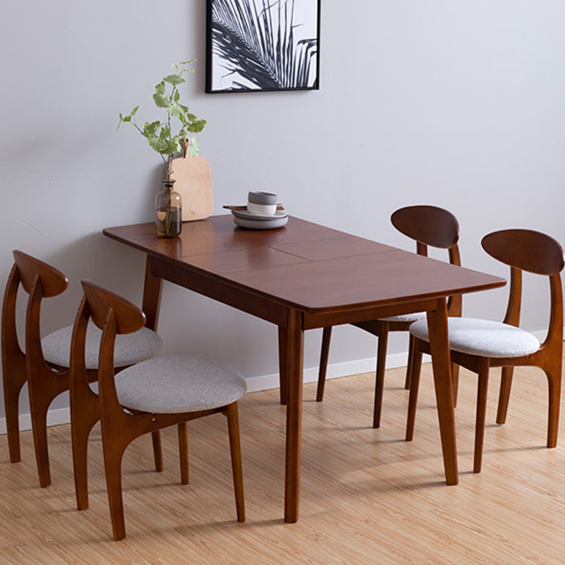 Moderner Stil eines Esstischs Rechteck fester Holz-Tropfen-Blatt-Tisch mit 4 Beinen