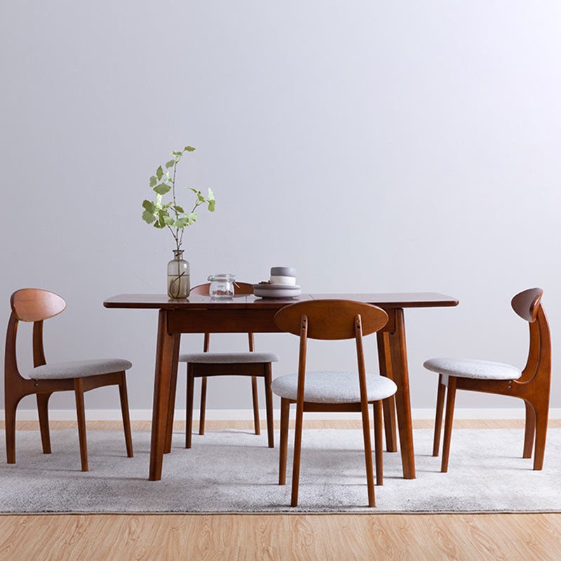 Moderner Stil eines Esstischs Rechteck fester Holz-Tropfen-Blatt-Tisch mit 4 Beinen