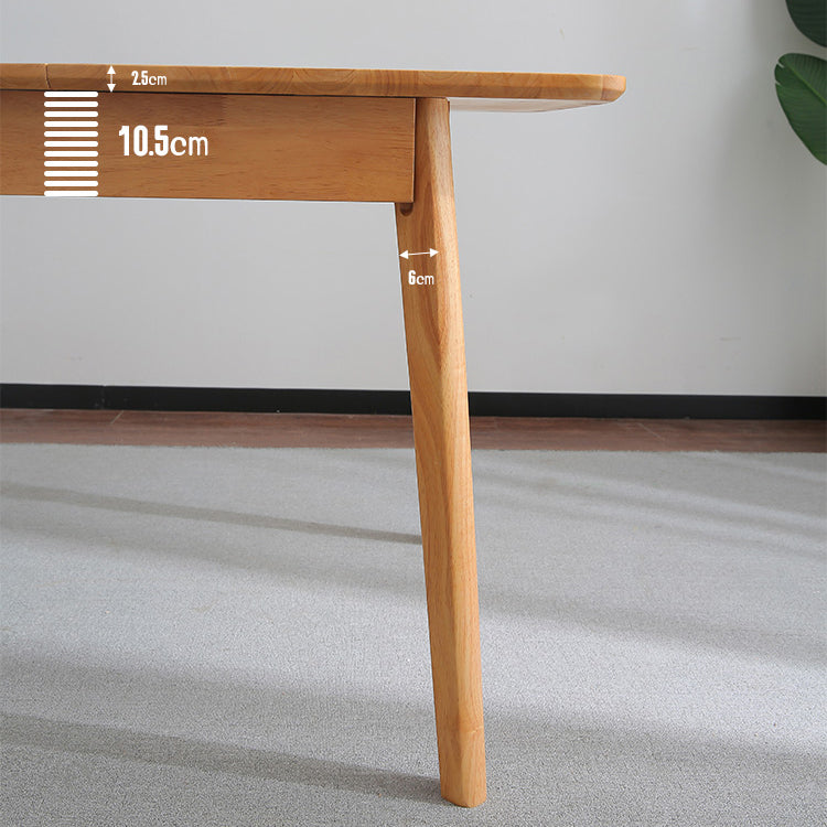 Moderner Stil eines Esstischs Rechteck fester Holz-Tropfen-Blatt-Tisch mit 4 Beinen