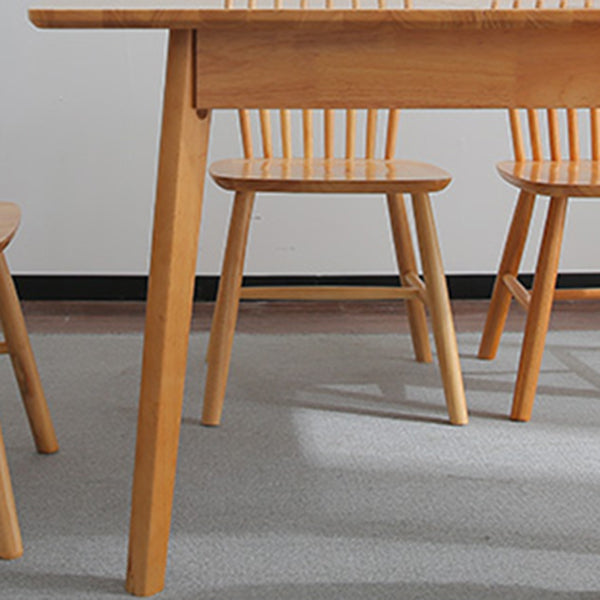 Moderner Stil eines Esstischs Rechteck fester Holz-Tropfen-Blatt-Tisch mit 4 Beinen
