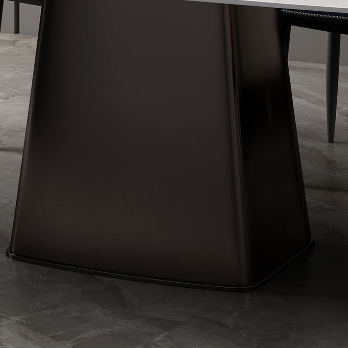 Metal Traditional Luxury Rectangular Table Sintered Stone Table