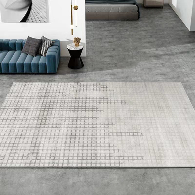 Simplicity Area Rug Polyester Indoor Carpet Stain Resistant Rug for Living Room Decoration