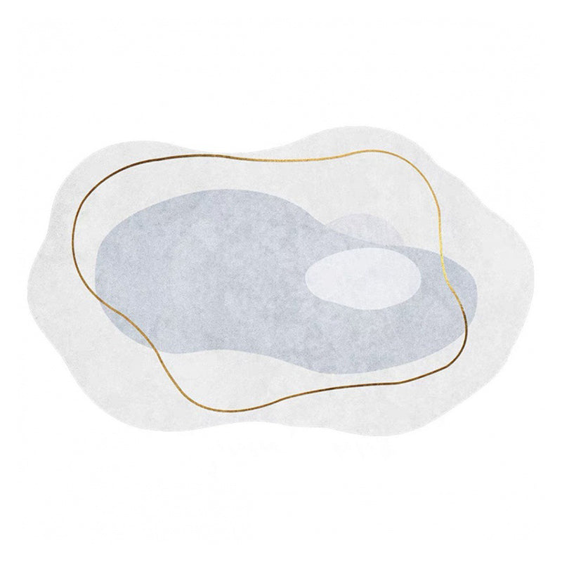 Light Luxury Irregular Carpet Area Rug Polyester Stain Resistant Rug for Home Decoration