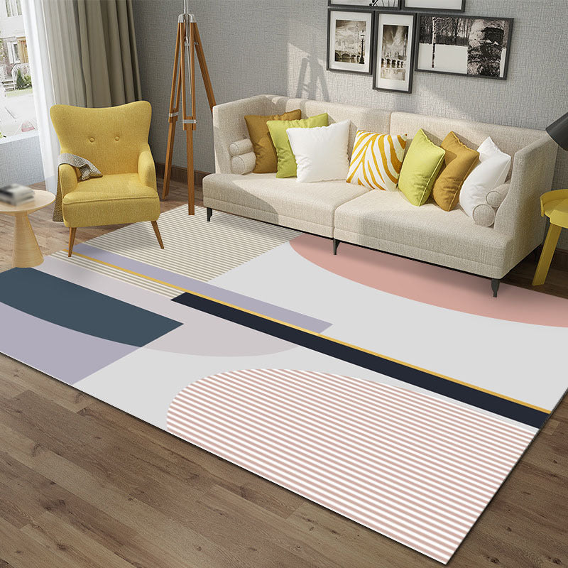 Black Modern Carpet Polyester Color Lump Carpet Stain Resistant Carpet for Home Decor