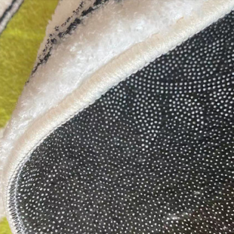 Orange Modern Rug Polyester Pattern Rug Stain Resistant Rug for Home Decor