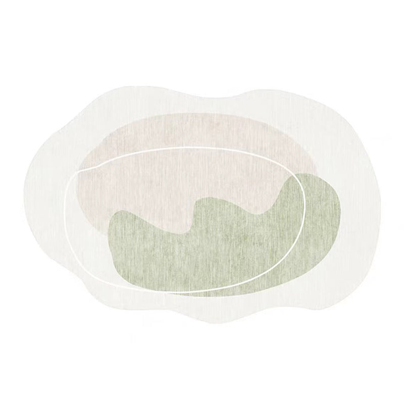 Light Brown Casual Rug Polyester Novelty Rug Washable Rug for Living Room